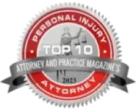 Attorney and Practice Magazine's Top 10 Personal Injury Attorney 2023